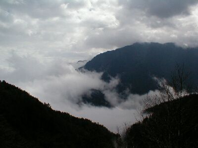 Wolken in Lishan