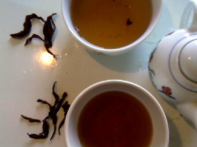 Vergleich zwei gelagerten Oolongs