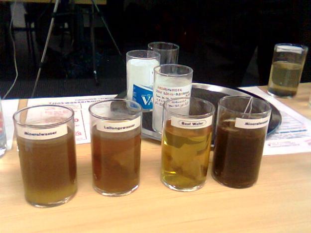 Der Tee und das Wasser